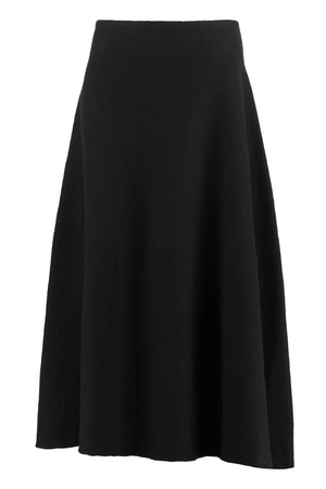 Asymmetrical wool skirt-0